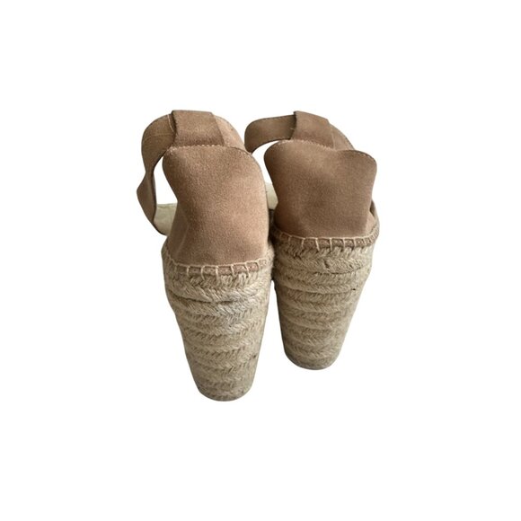 SOLUDOS Beige Suede Platform Espadrilles Sandals Size 9 - Picture 8 of 9